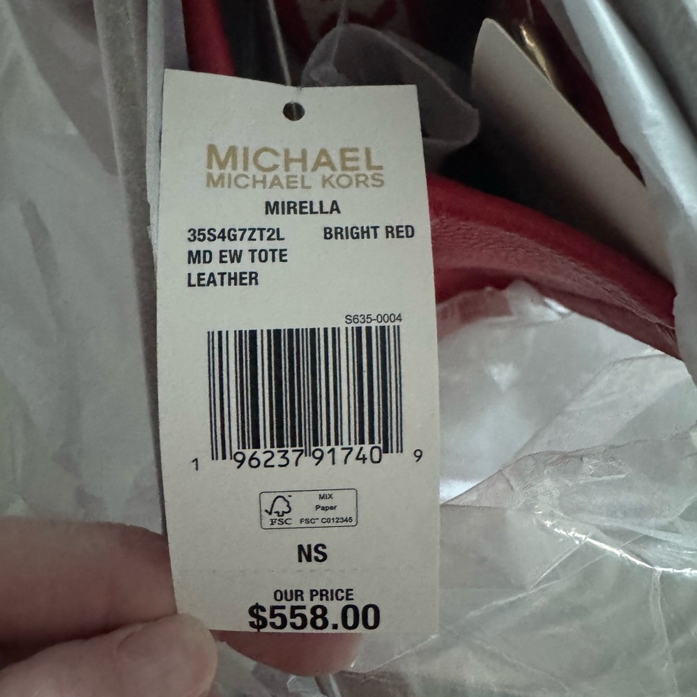 Mirella Bright Red Tote